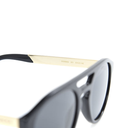 Gucci Acetate Mens Sunglasses GG0689S Black Gold 5 of 7