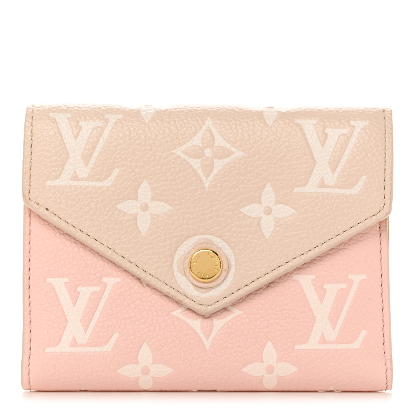 LOUIS VUITTON Empreinte Monogram Spring In The City Victorine Wallet Pink Beige Yellow