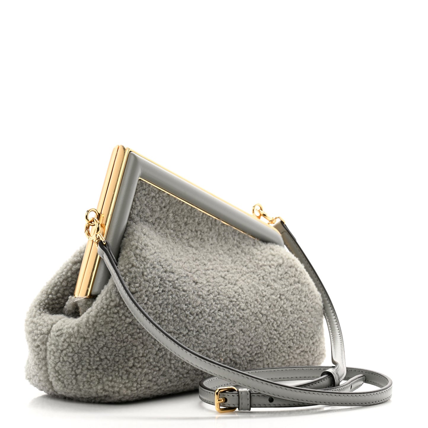 Shearling Small Fendi First Ghiaccio Oro Soft