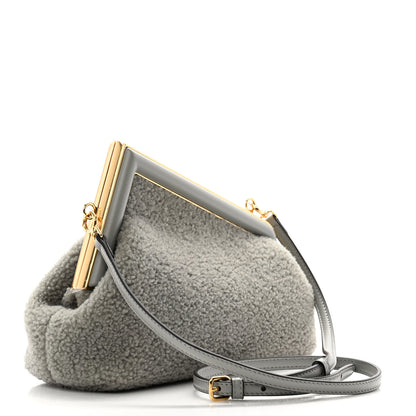 Fendi Shearling Small Fendi First Ghiaccio Oro Soft 3 of 11