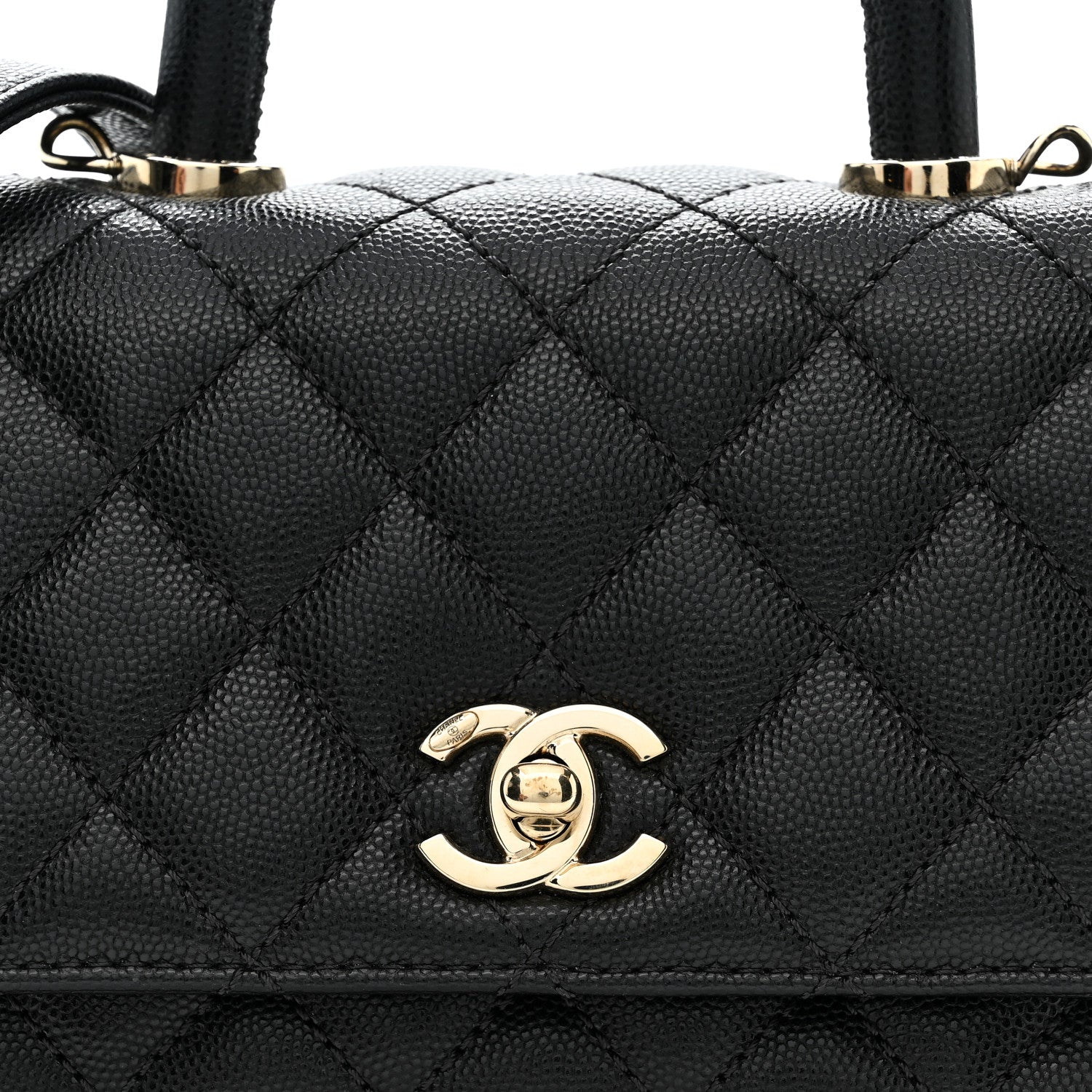 Chanel Caviar Quilted Extra Mini Coco Handle Flap Black 8 of 11
