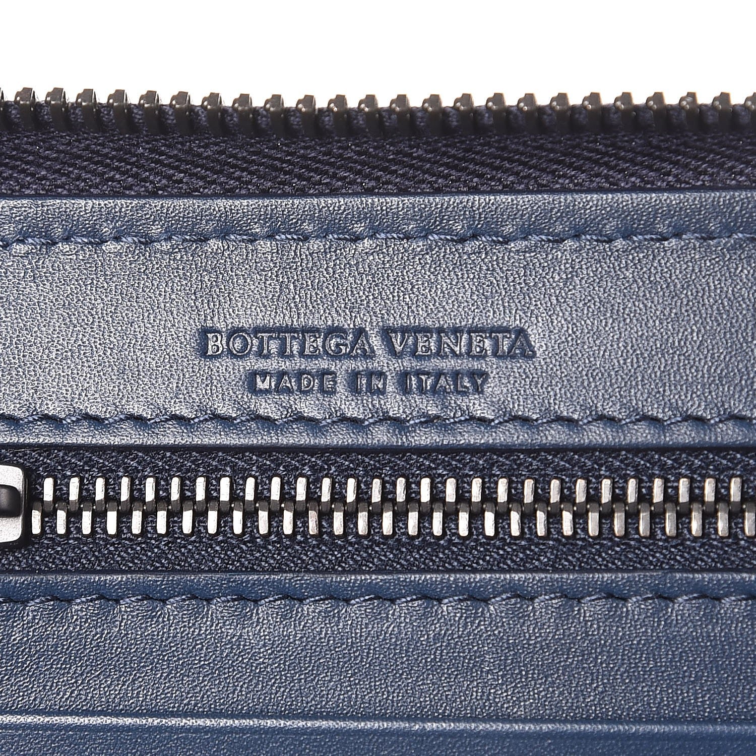 Bottega Veneta Nappa Intrecciato Zip Around Wallet Atlantic 6 of 9