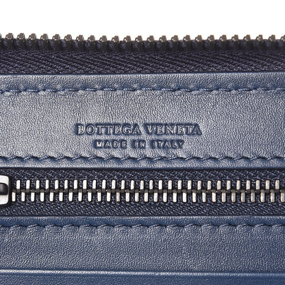 Bottega Veneta Nappa Intrecciato Zip Around Wallet Atlantic 6 of 9