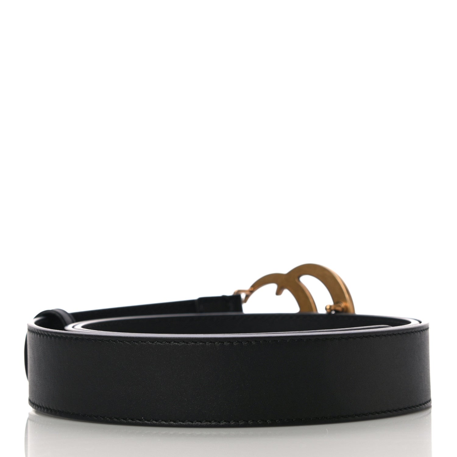 Gucci Calfskin Double G 30mm Belt 100 40 Black 3 of 7