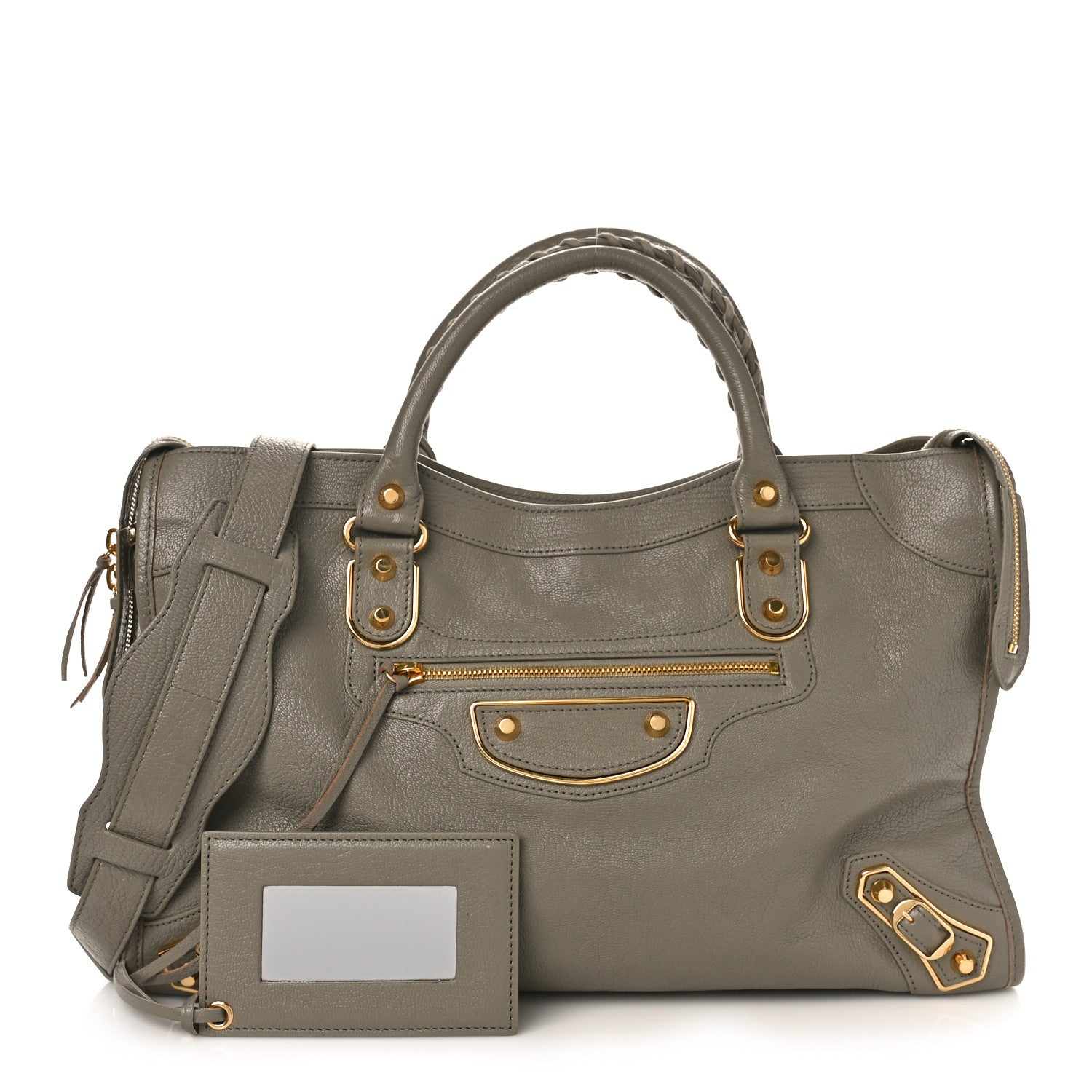 Balenciaga Chevre Gold Metallic Edge Hardware City Gris Taupe 1 of 9