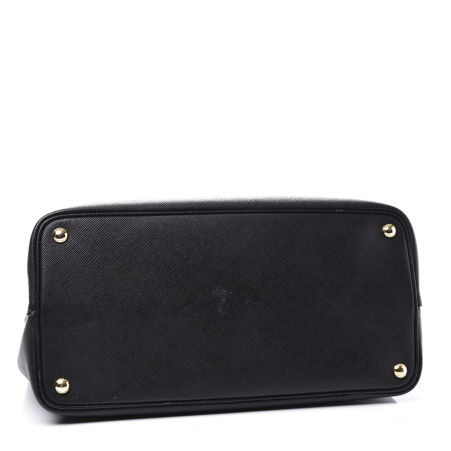 Saffiano Cuir Large Double Bag Black Fuoco