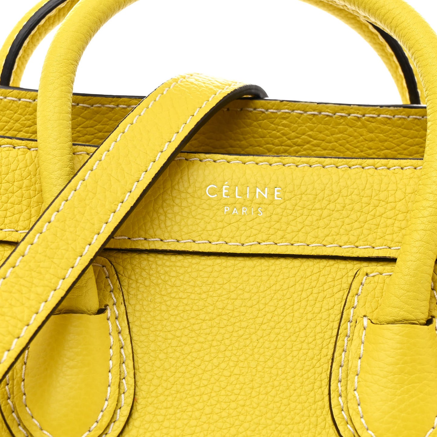 Drummed Calfskin Nano Luggage Acacia