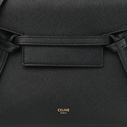 Celine Grained Calfskin Nano Belt Bag Black 6 of 11