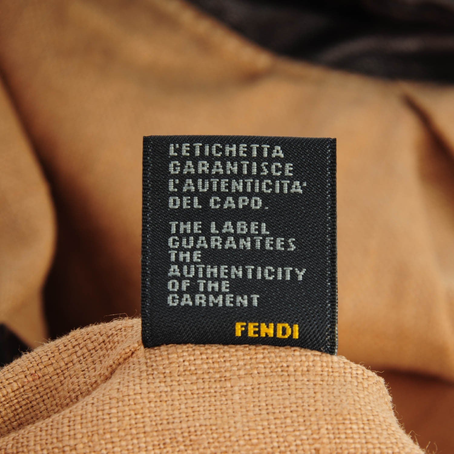 Fendi Zucca Nappa Nuvolata Vitello Tortuga Spy Tobacco Moro 7 of 8