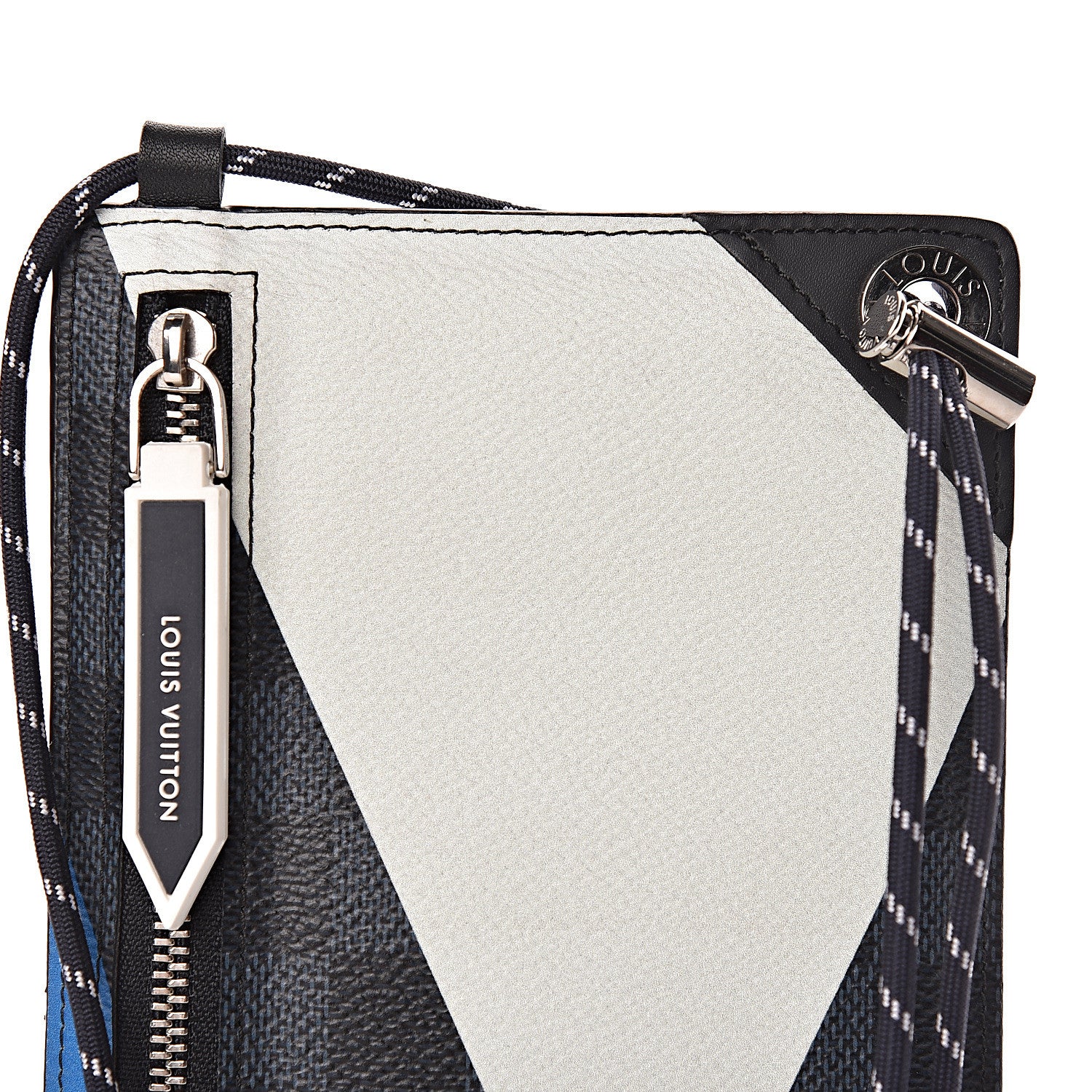 Louis Vuitton Damier Cobalt America's Cup Regatta Ribbon iPhone Pochette 10 of 11