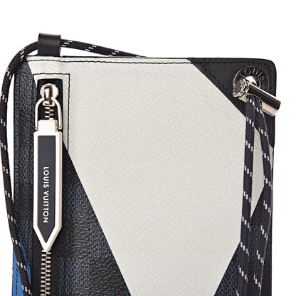 Louis Vuitton Damier Cobalt America's Cup Regatta Ribbon iPhone Pochette 10 of 11
