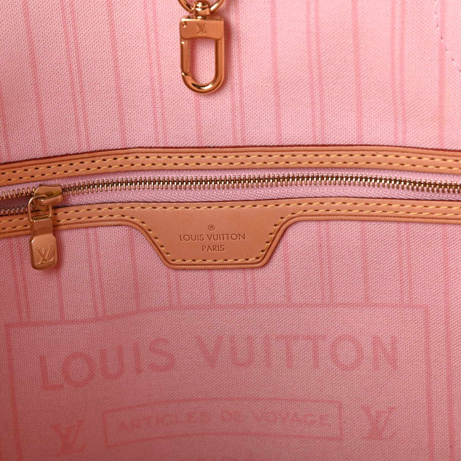 Louis Vuitton Damier Azur Neo Neverfull MM Rose Ballerine 8 of 10