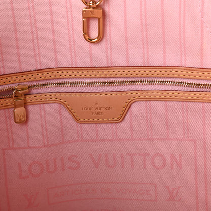 Louis Vuitton Damier Azur Neo Neverfull MM Rose Ballerine 8 of 10