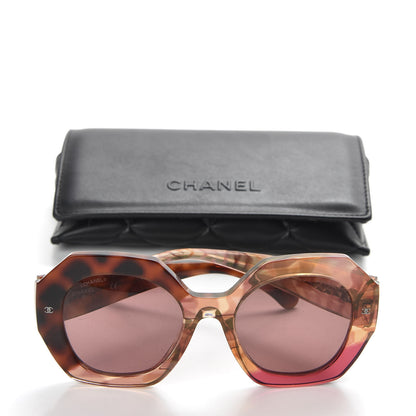 Chanel Acetate Round Sunglasses 71348A Pink Dark Tortoise 8 of 8