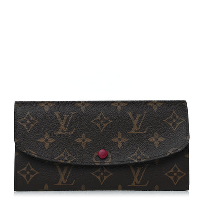 Louis Vuitton Monogram Emilie Wallet Fuchsia 1 of 11