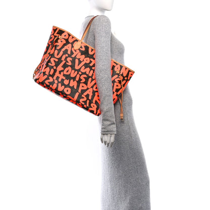 Louis Vuitton Monogram Graffiti Neverfull GM Orange 2 of 10