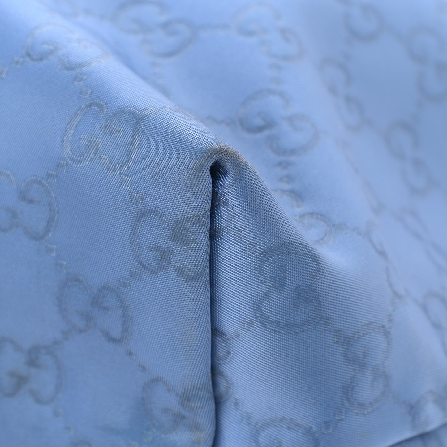 Nylon Monogram Large Tote Blue