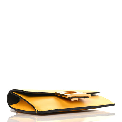 Fendi Vitello King Mini Flat Baguette Mimosa 4 of 9