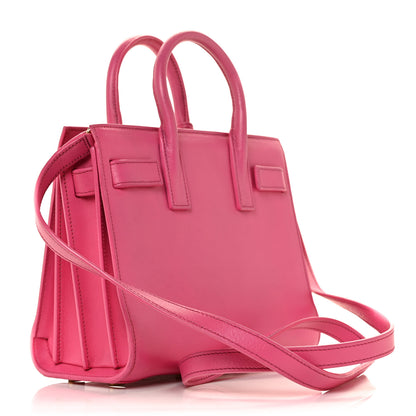 Saint Laurent Calfskin Nano Sac De Jour Lipstick Fuchsia 3 of 11