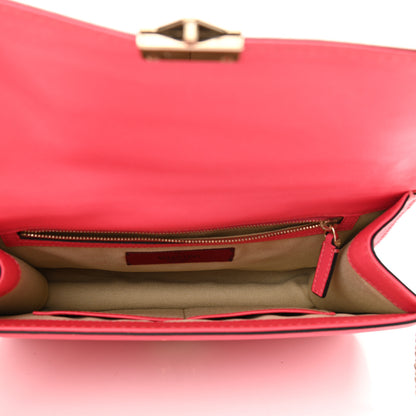 Valentino Garavani Vitello Medium Glam Lock Rockstud Flap Deep Rose 4 of 12