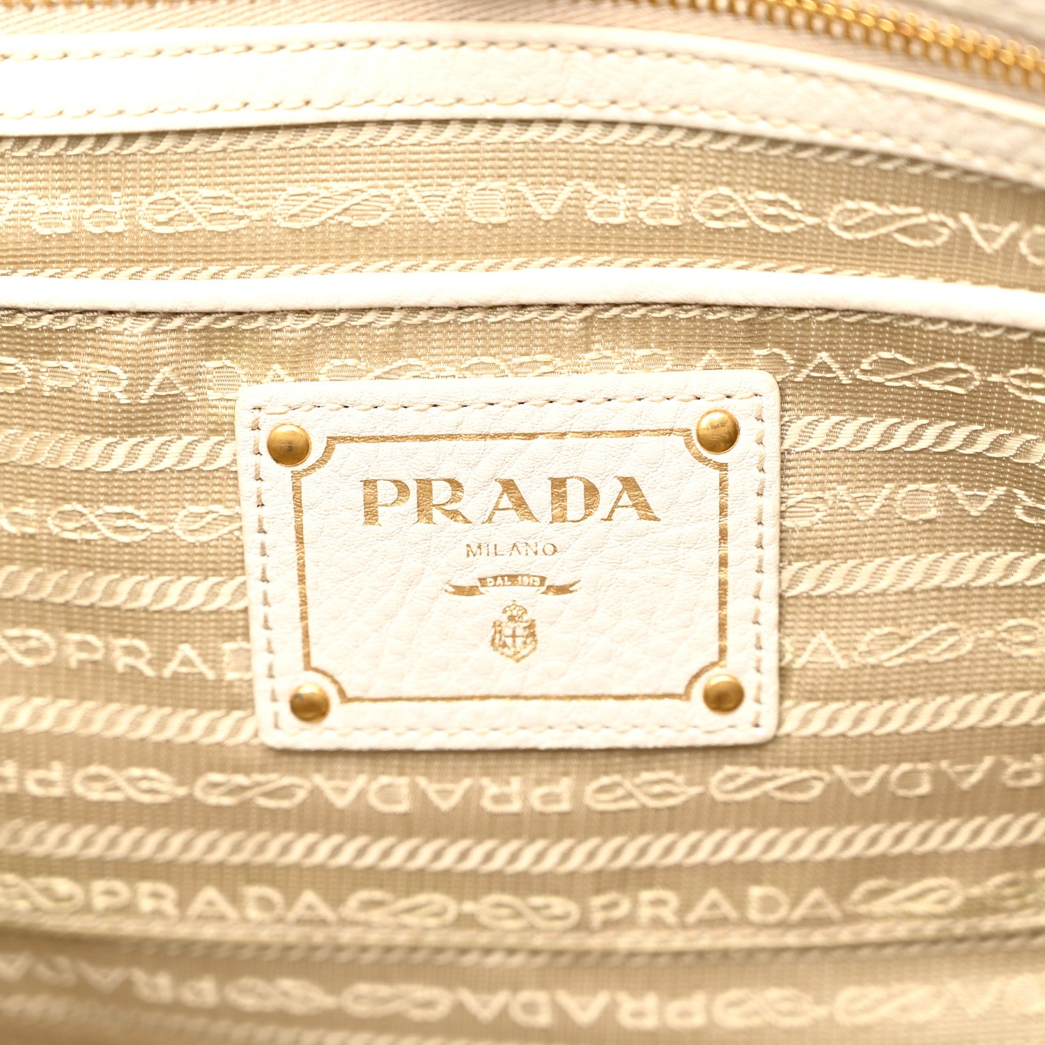 Prada Vitello Daino Top Handle Tote Talco 6 of 11