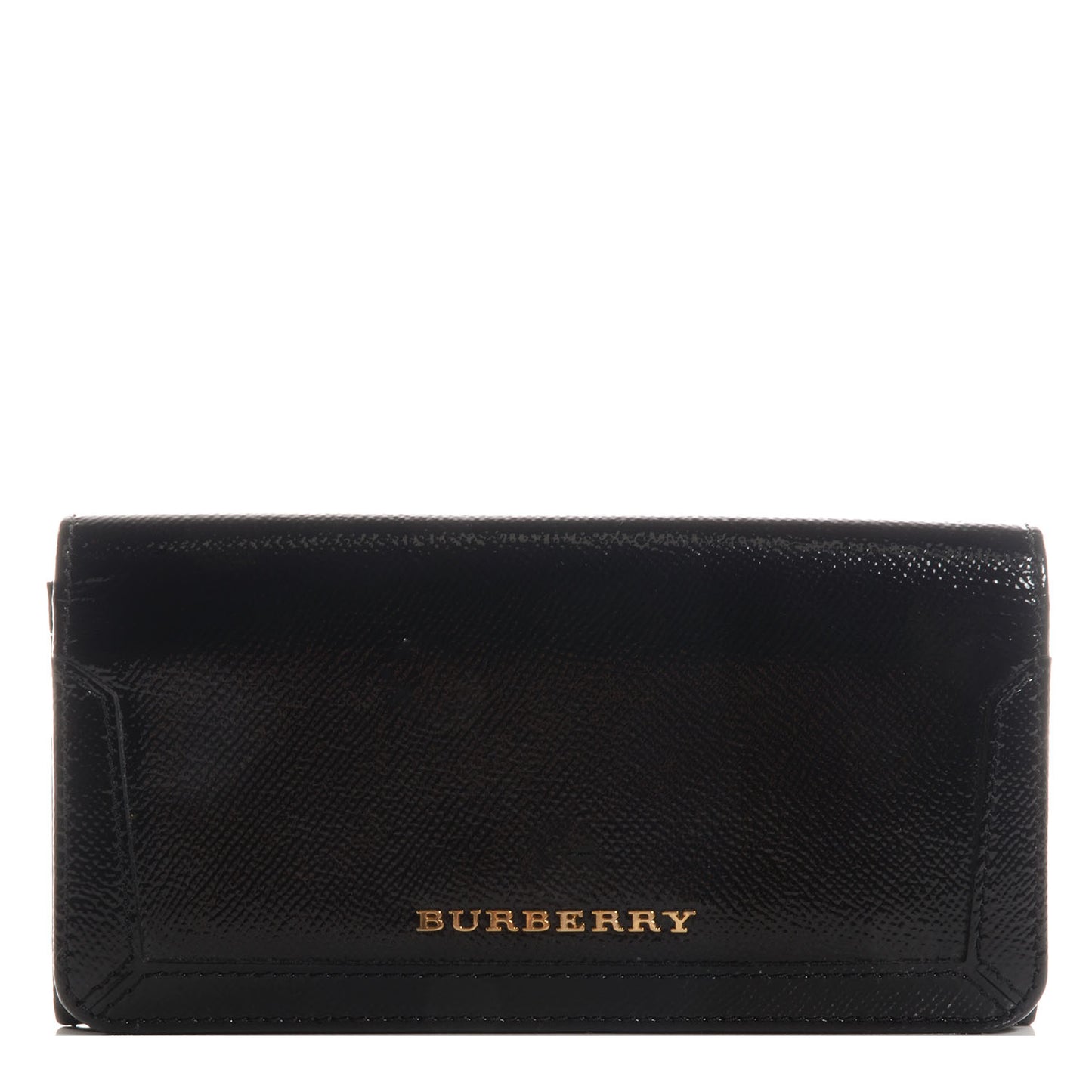 Patent London Continental Wallet Black