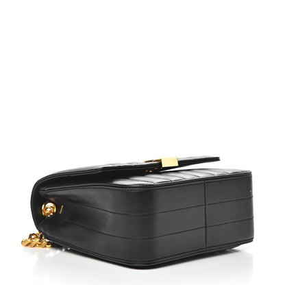 Saint Laurent Lambskin Matelasse Monogram Medium Vicky Chain Bag Black 4 of 11