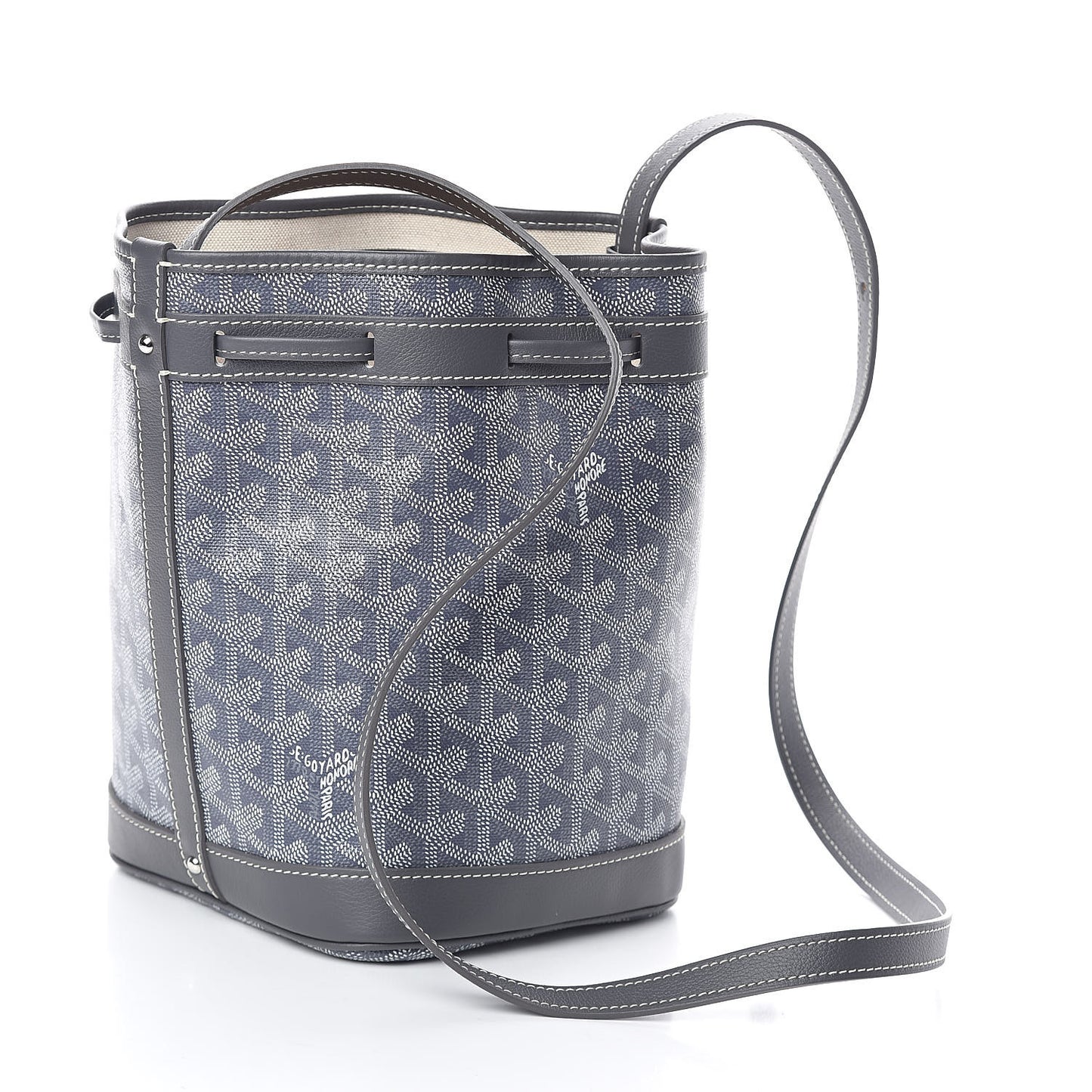 Goyardine Petit Flot Bucket Bag PM Grey