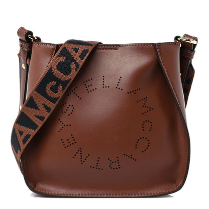 Stella McCartney Eco Alter Nappa Perforated Logo Tiny Crossbody Cinnamon 1 of 11
