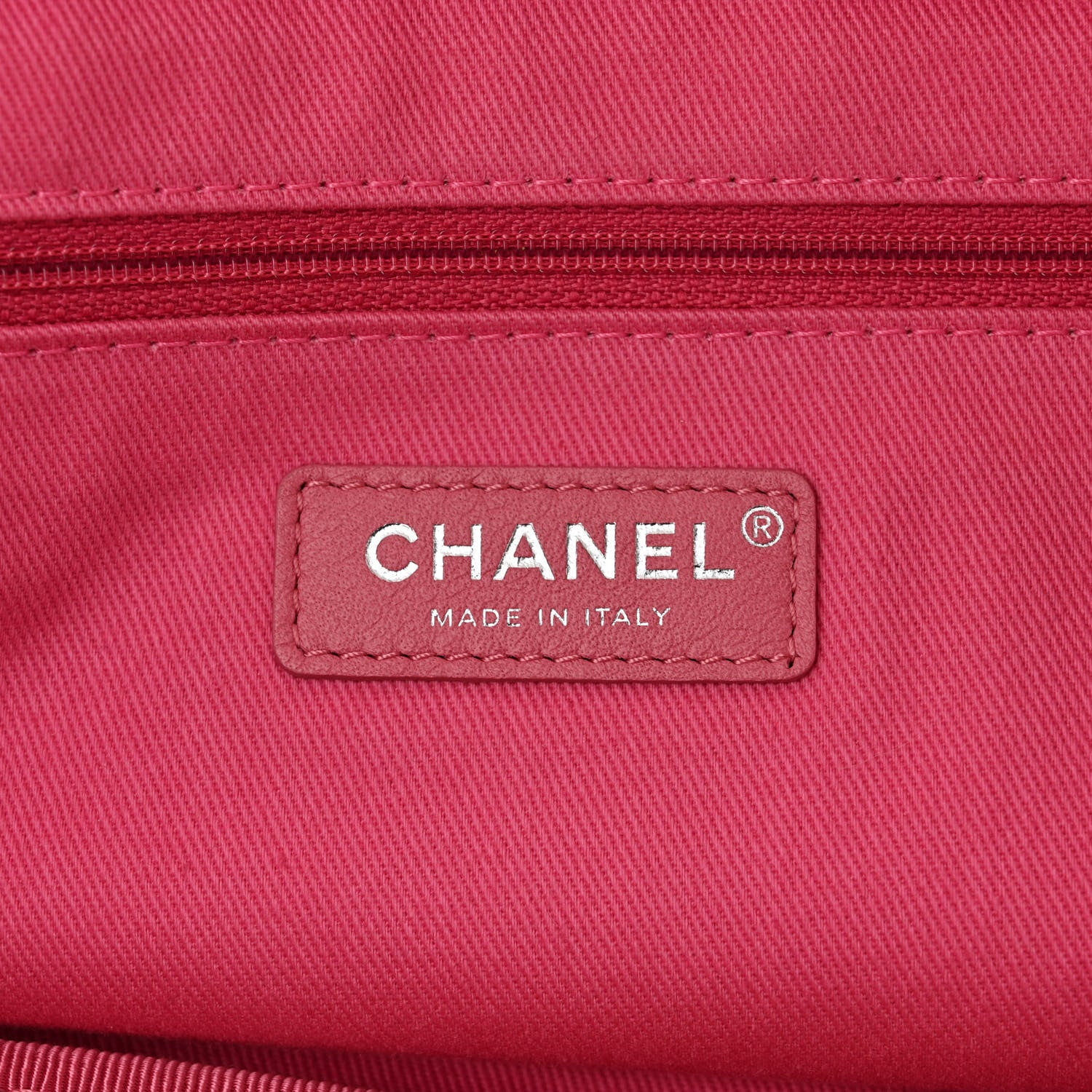 Chanel Mixed Fibers Large Shopping Bag Pink Beige 6 of 10