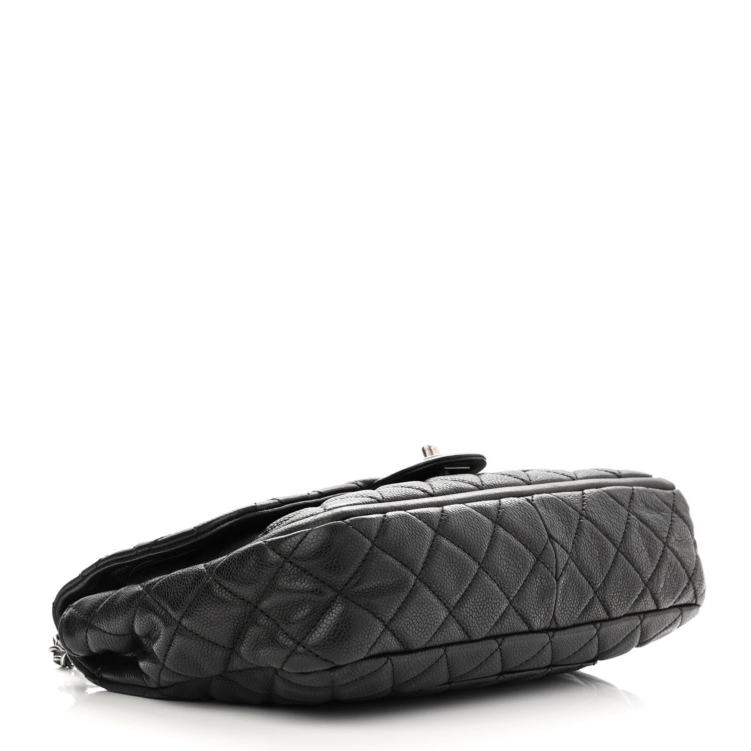 Chanel Caviar Quilted Large Now and Forever Flap Black 4 of 11