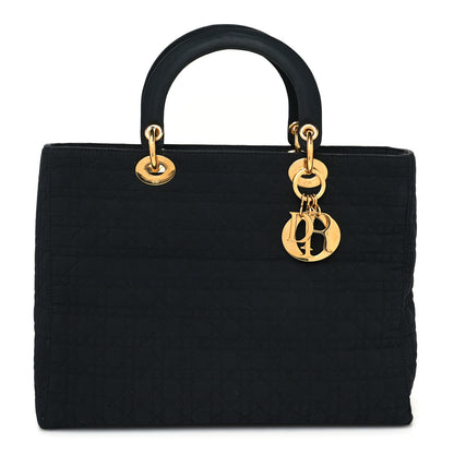Christian Dior Nylon Cannage Large Lady Dior Black 1 of 10