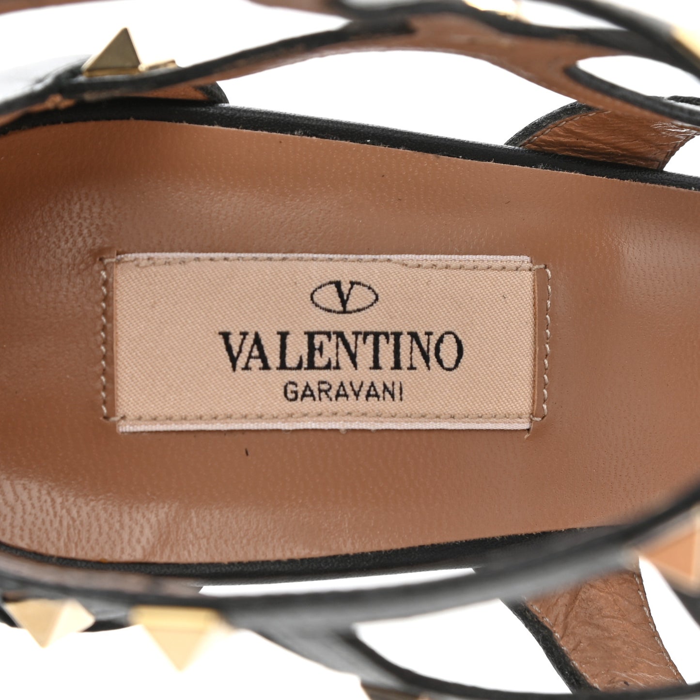Nappa Rockstud Sandals 40.5 Black