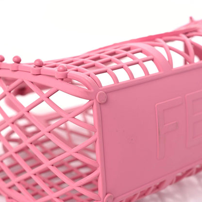 Fendi Recycled Plastic Vitello Liberty Matte Small Fendi Basket Rosa 5 of 16