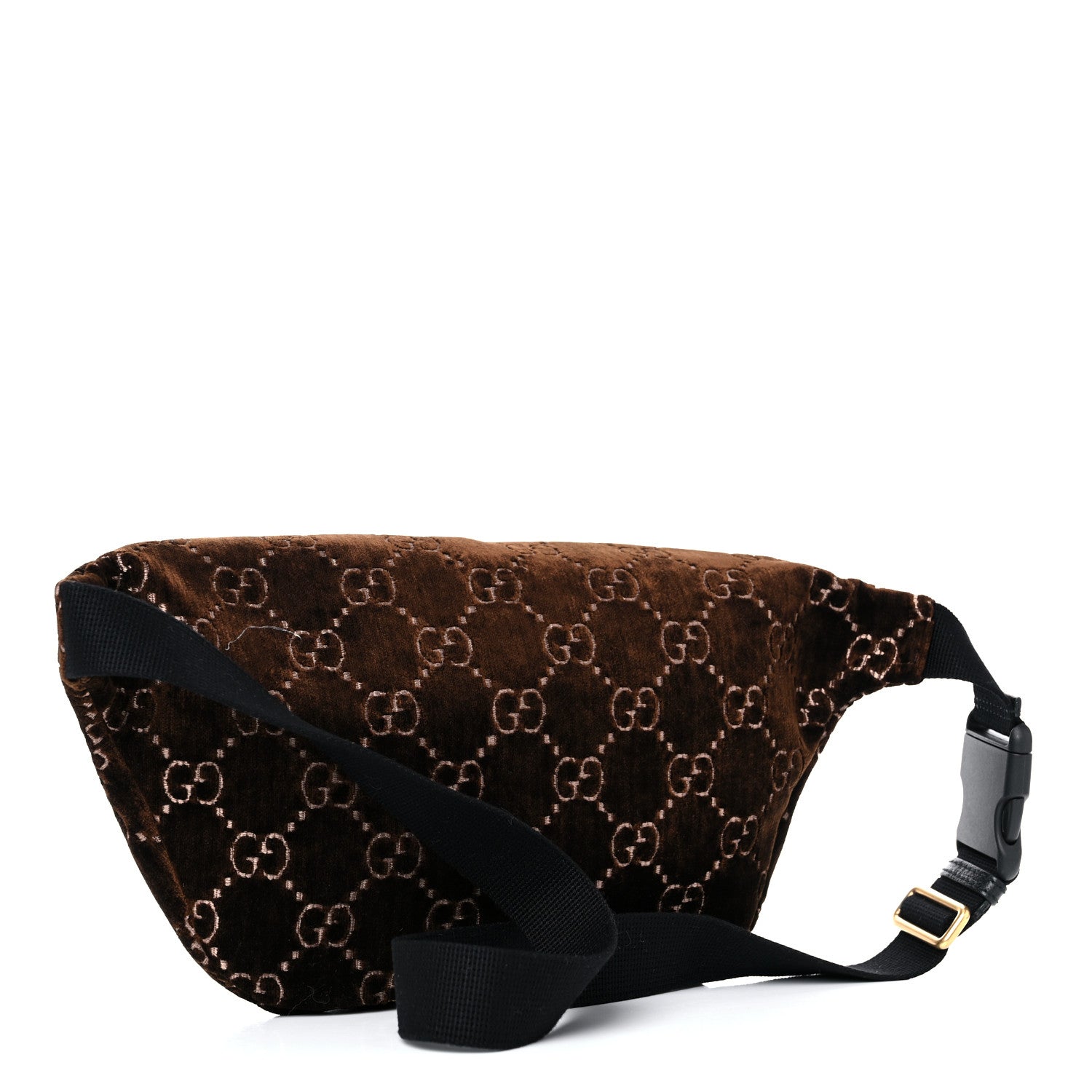 Gucci GG Monogram Velvet Belt Bag Brown 3 of 10