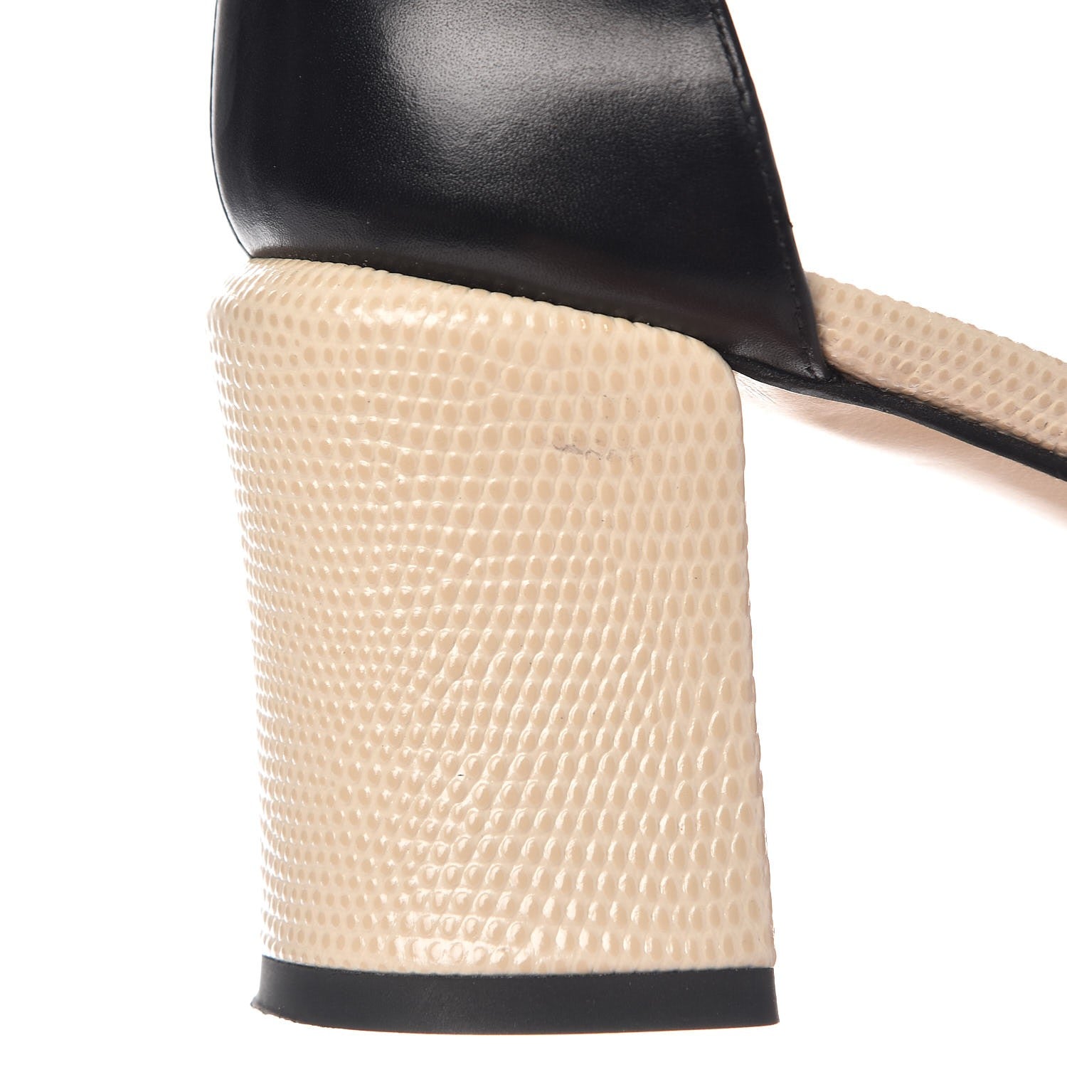 Fendi Calfskin Chameleon 65 Ankle Sandals 40 Black Peony Makeup 9 of 10