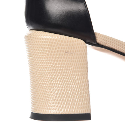 Fendi Calfskin Chameleon 65 Ankle Sandals 40 Black Peony Makeup 9 of 10