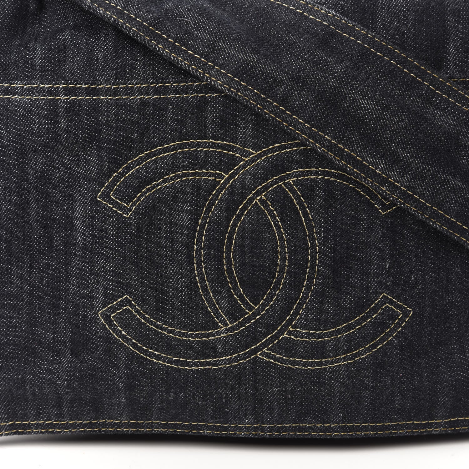 Chanel Denim CC Messenger Bag Blue 10 of 12