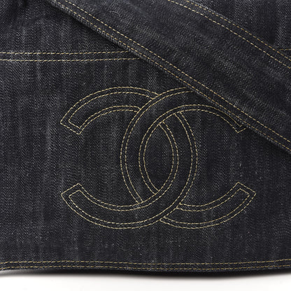 Chanel Denim CC Messenger Bag Blue 10 of 12