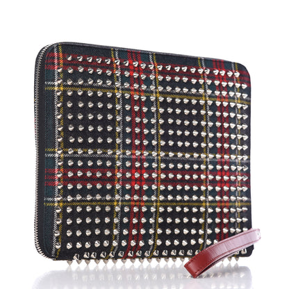Christian Louboutin Tartan Spiked Cris iPad Case Anthracite 3 of 11