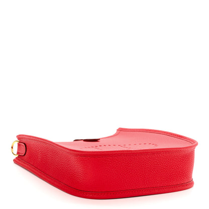 Hermes Taurillon Maurice Flipperball Sangle Evelyne TPM Rouge De Coeur Bleu Frida 4 of 11