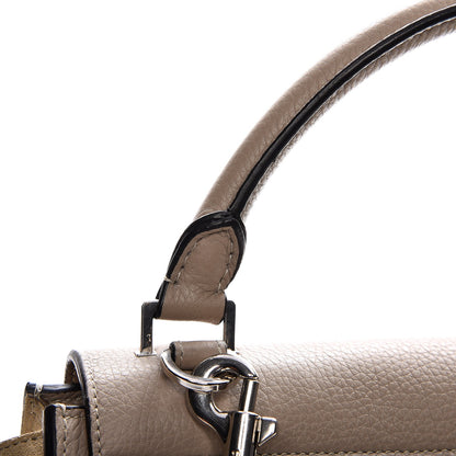 Celine Drummed Calfskin Suede Small Trapeze Dune 9 of 10