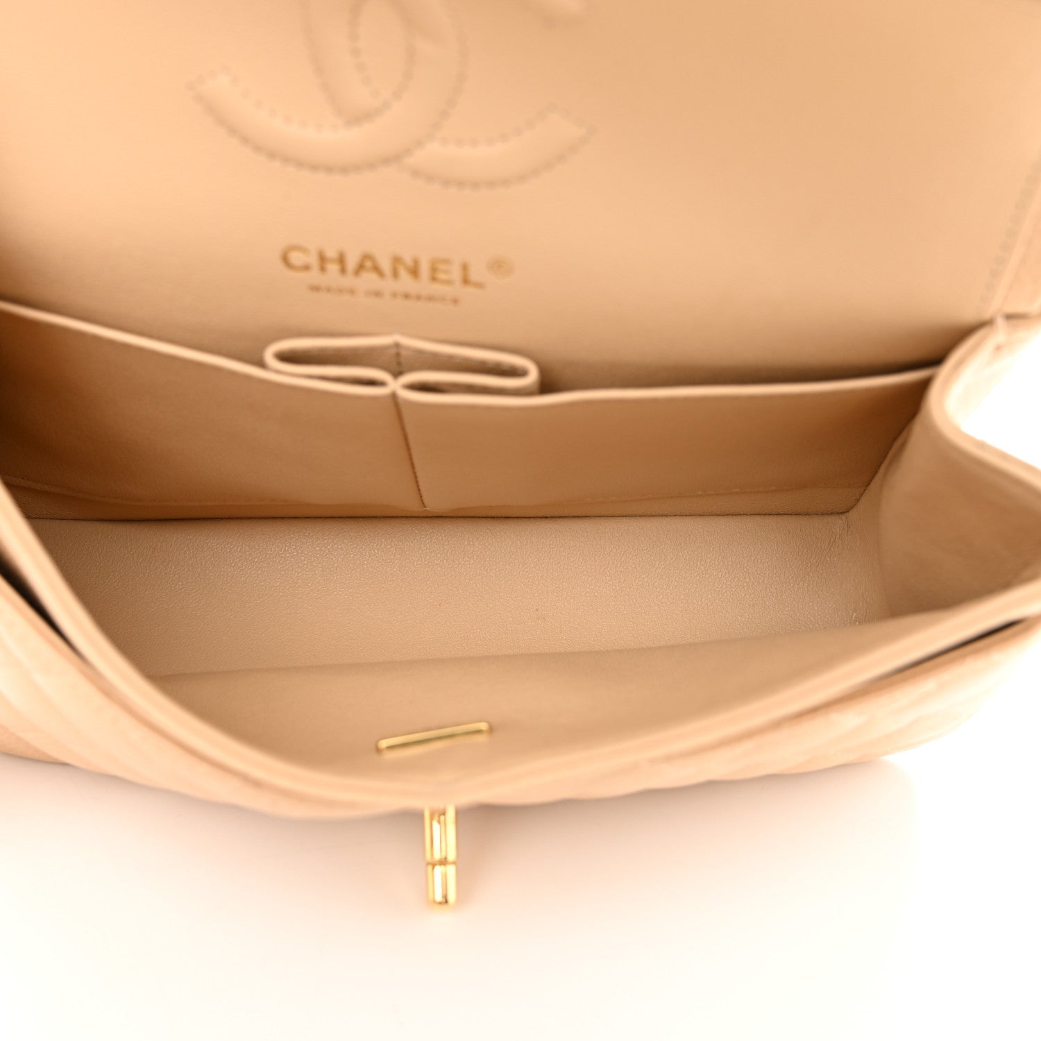 Chanel Caviar Quilted Small Double Flap Beige 5 of 16