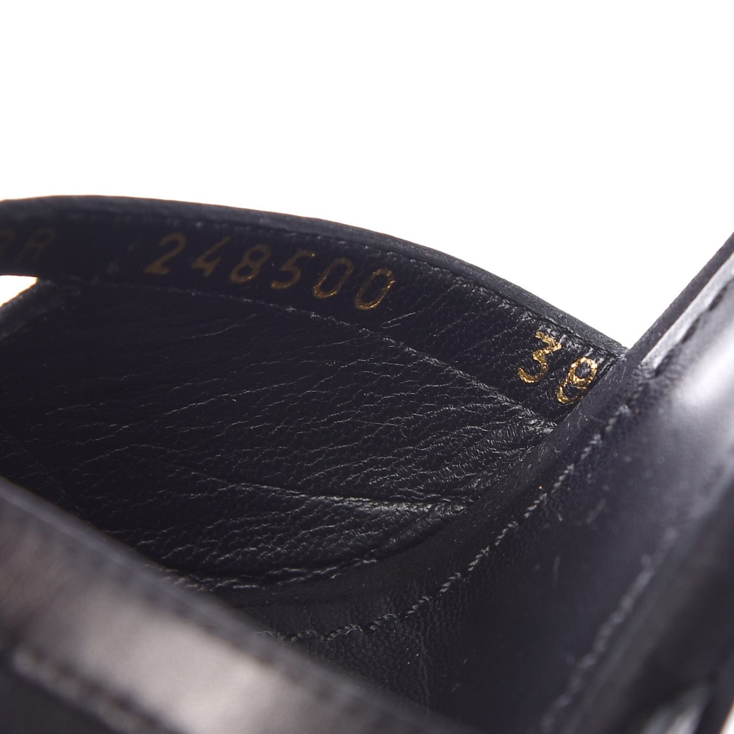 Calfskin Suede Platform Sandals 38.5 Black