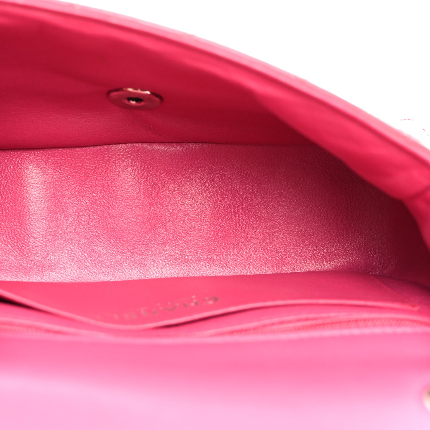 Patent Calfskin Quilted Mini Rectangular Flap Pink