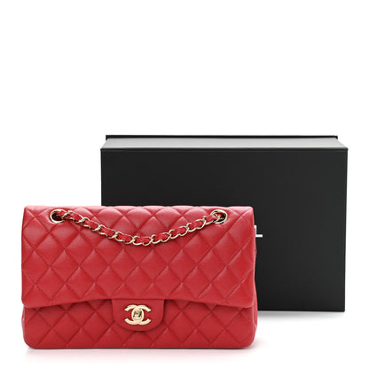 Chanel Caviar Quilted Medium Double Flap Red 11 of 11