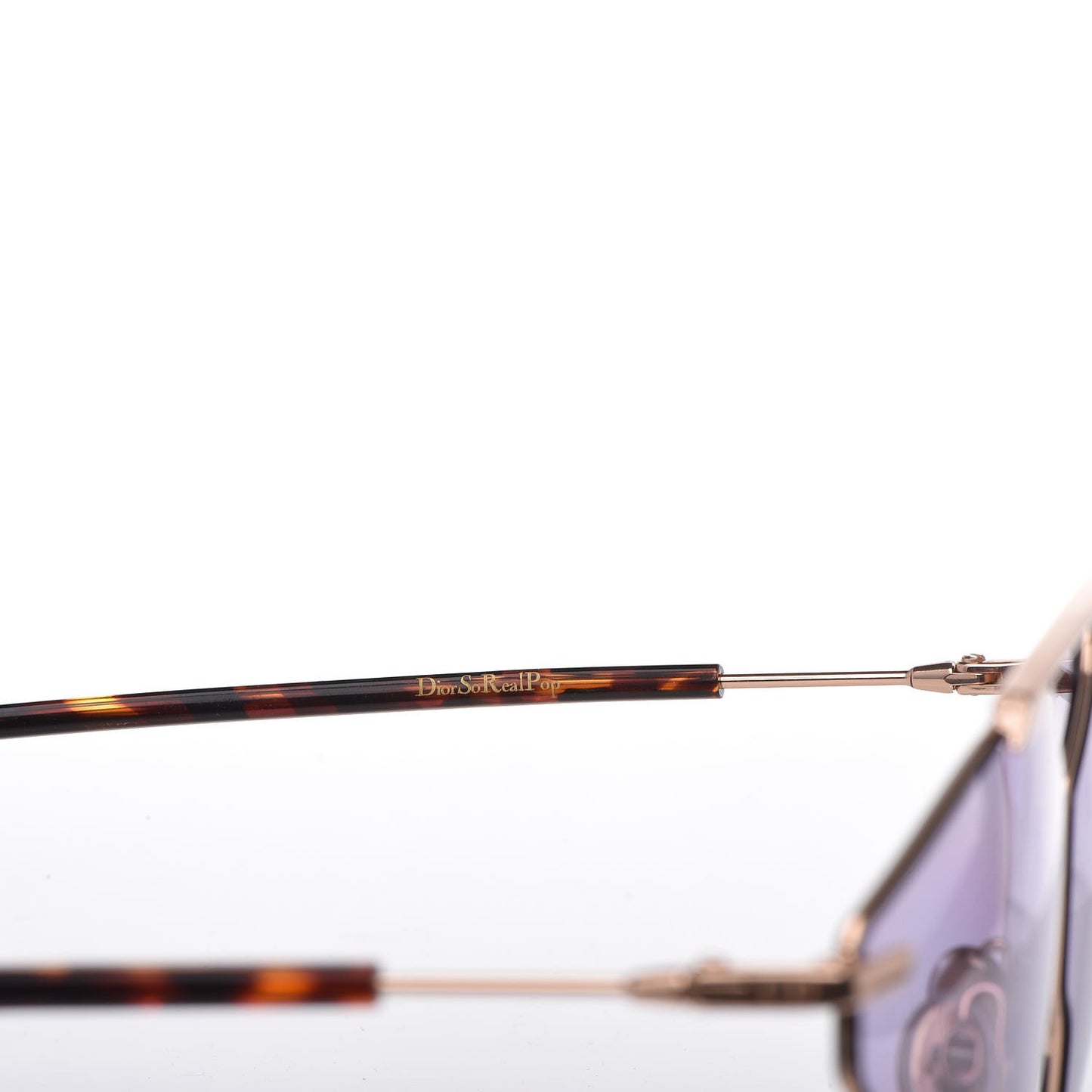So Real Pop Sunglasses Rose Gold Purple