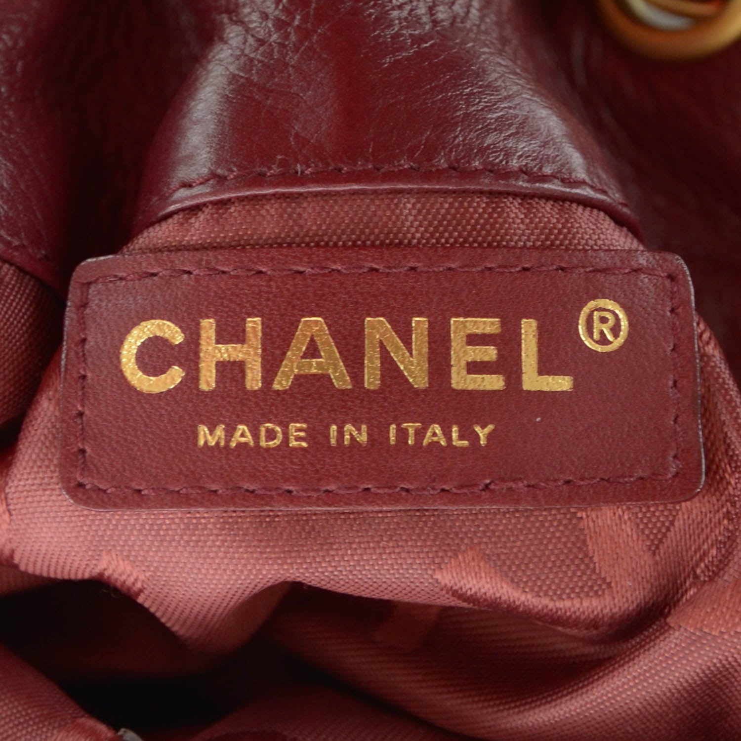 Chanel Calfskin CC Drawstring Bucket Bag Red 7 of 7