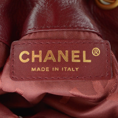 Chanel Calfskin CC Drawstring Bucket Bag Red 7 of 7
