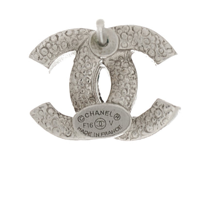 Chanel Crystal CC Earrings Silver 4 of 5